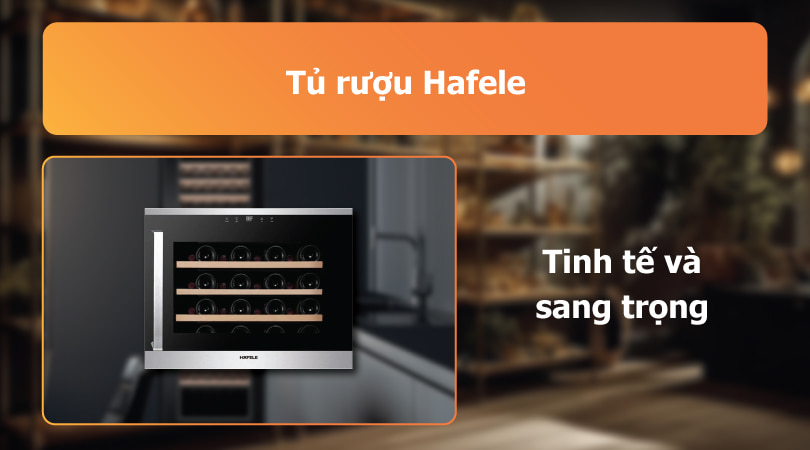 Tủ rượu thiết kế tinh tế và sang trọng